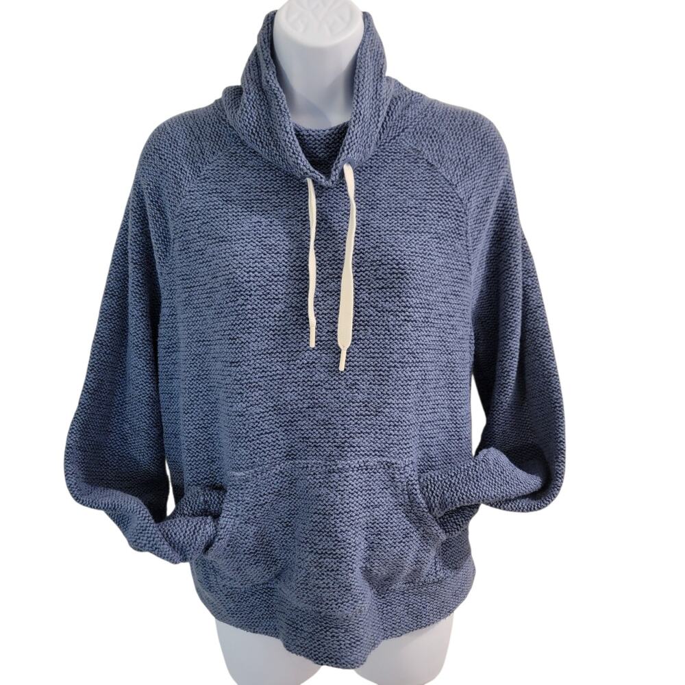 OFFLINE by Aerie Women’s M Blue Cowl Neck Pullover Sweatshirt Thumb Holes